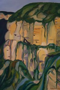 Cliff at Govett's Leap (detail)